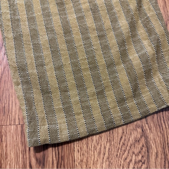 Ace & Jig Yellow striped cap sleeve jumpsuit belted straight leg oversized - Picture 4 of 10